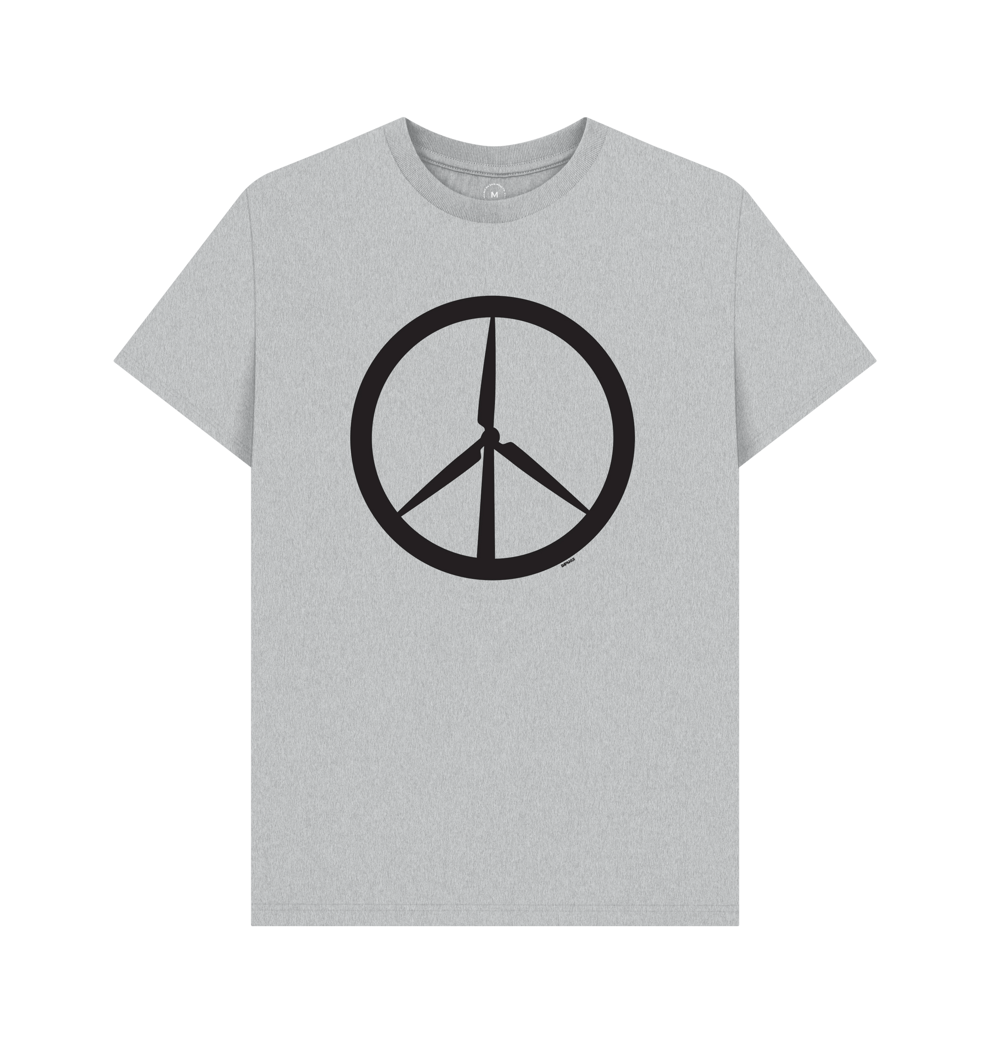 Grey Recycled Printed T-Shirt Front