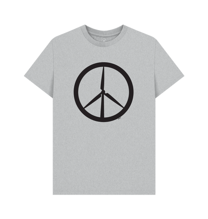 Grey Recycled Printed T-Shirt Front