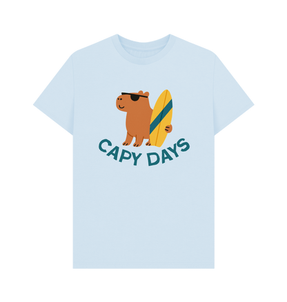 Sky Blue Printed T-shirt Front