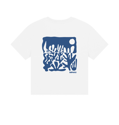 White Printed T-shirt Back