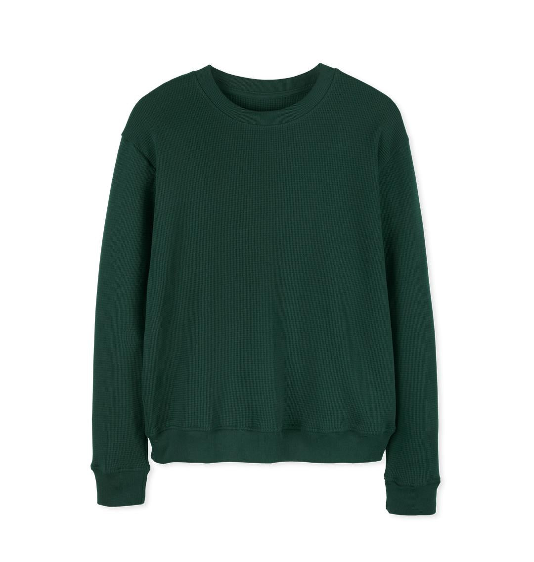 Evergreen Waffle Jumper