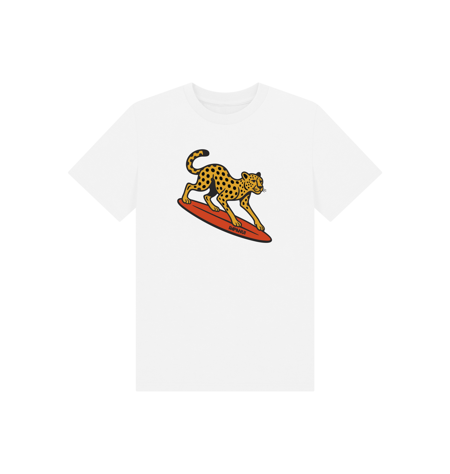 White Printed Kids T-Shirt Front