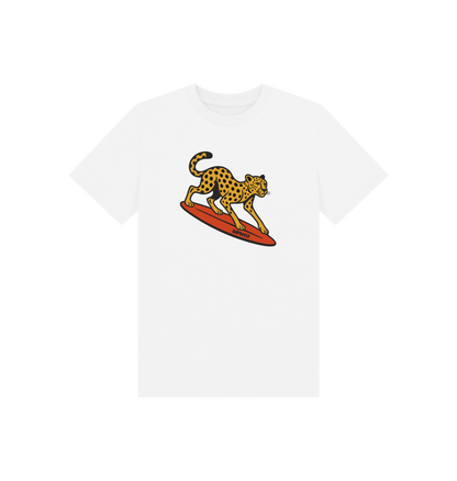 White Printed Kids T-Shirt Front