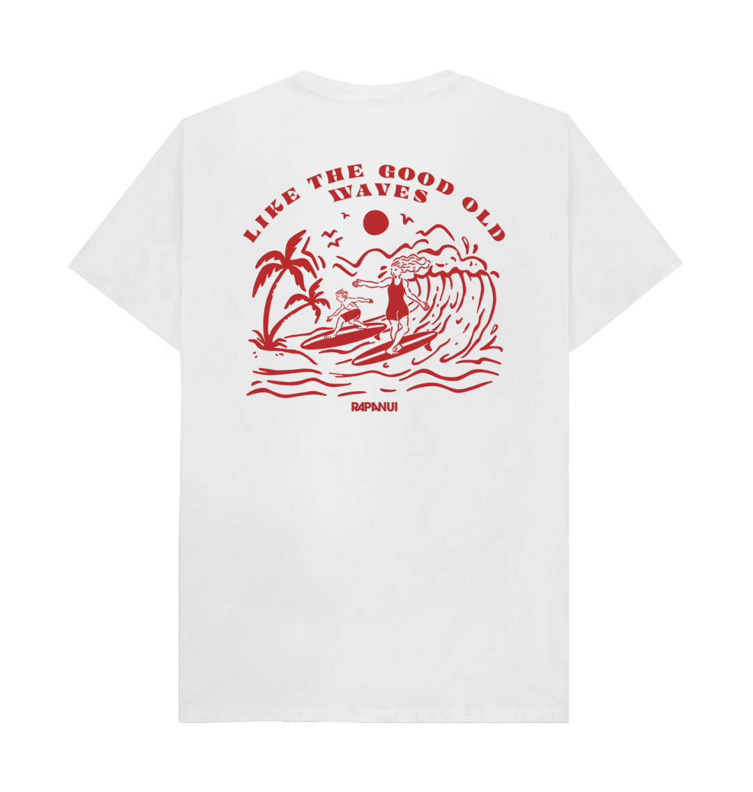 White Printed T-shirt Back