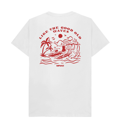White Printed T-shirt Back