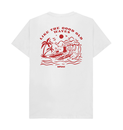 White Printed T-shirt Back