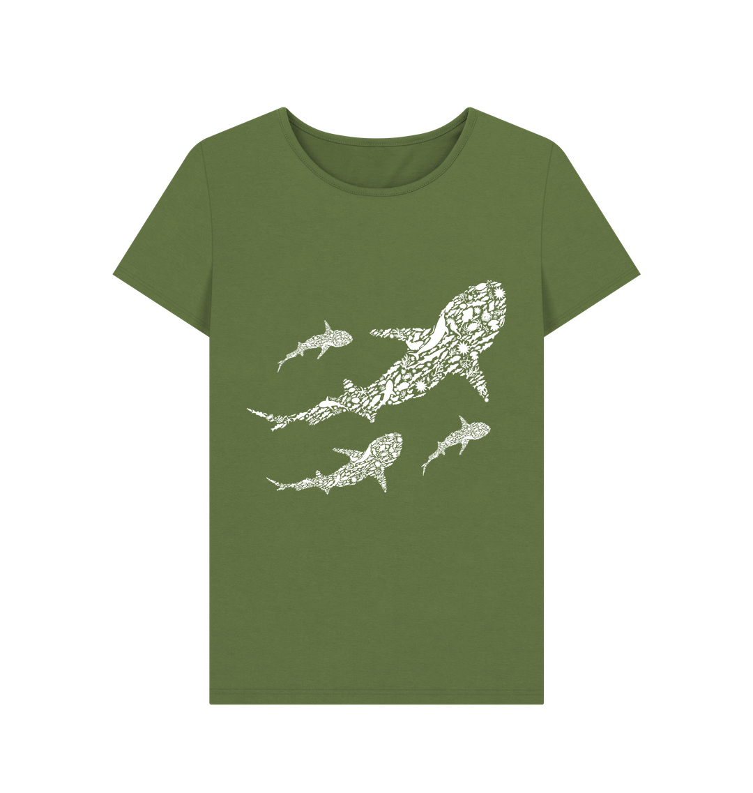 Khaki Printed T-shirt Front