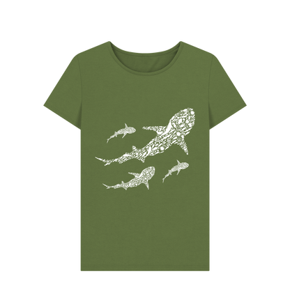 Khaki Printed T-shirt Front