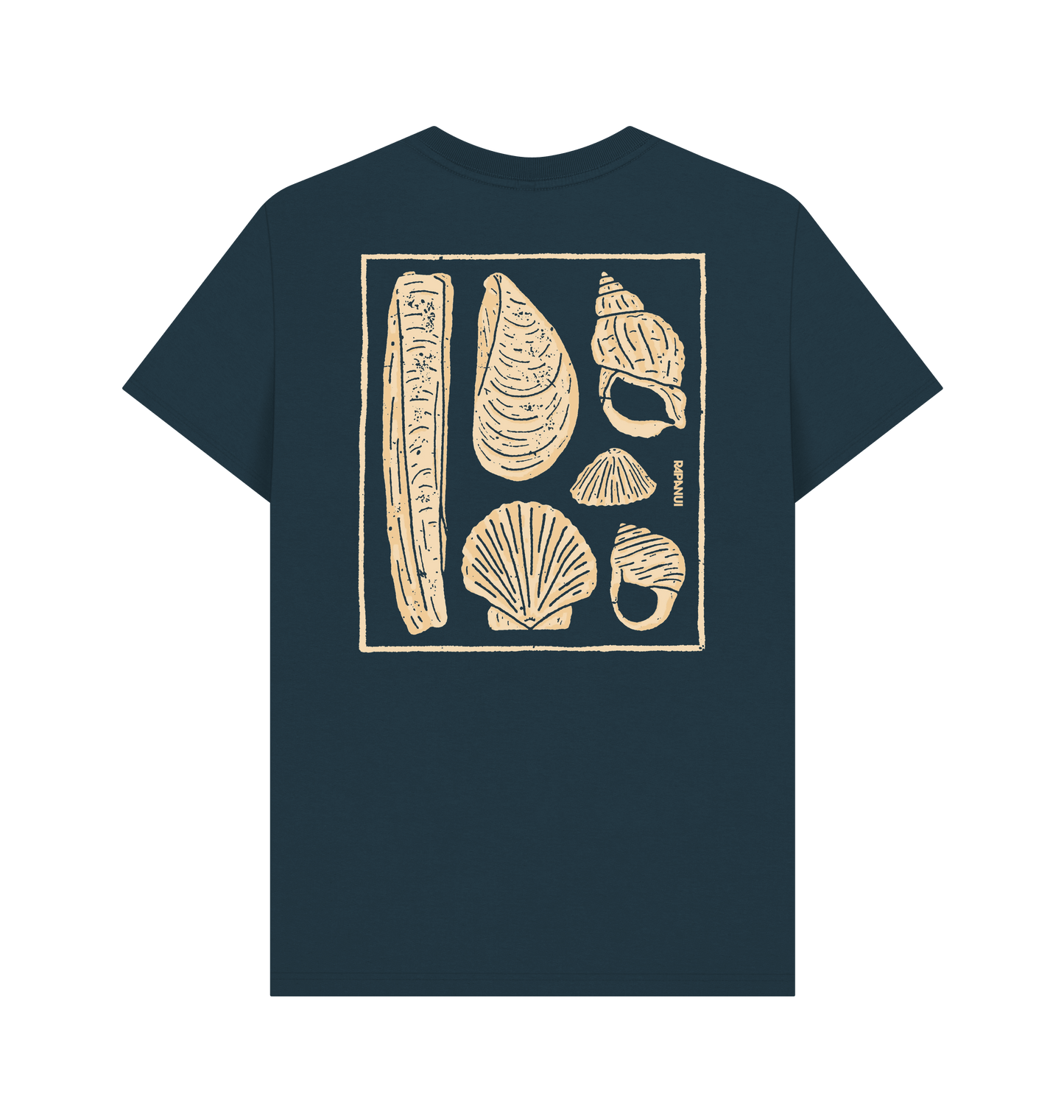 Denim Blue Printed T-shirt Back