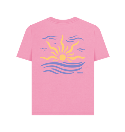 Rose Pink Printed T-shirt Back