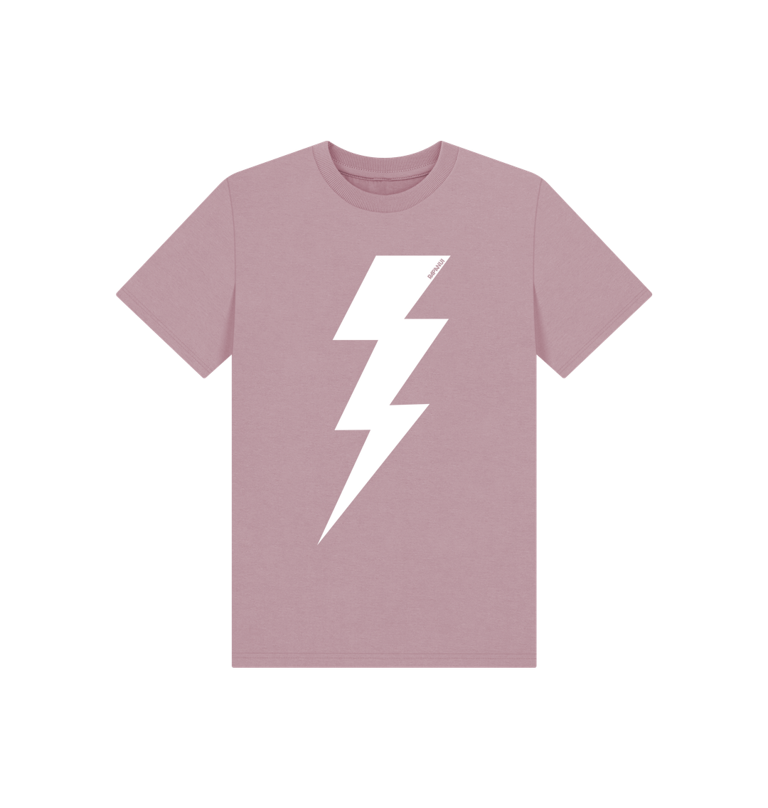 Mauve Printed Kids T-Shirt Front