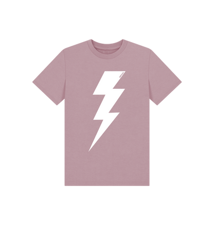 Mauve Printed Kids T-Shirt Front