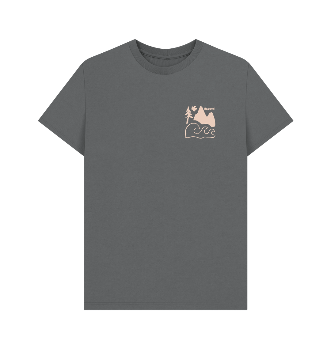 Slate Grey Printed T-shirt Front