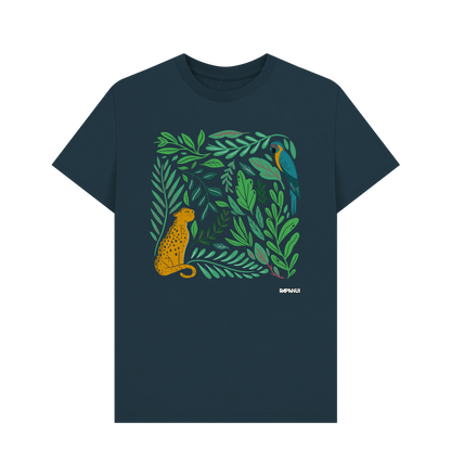 Denim Blue Printed T-shirt Front