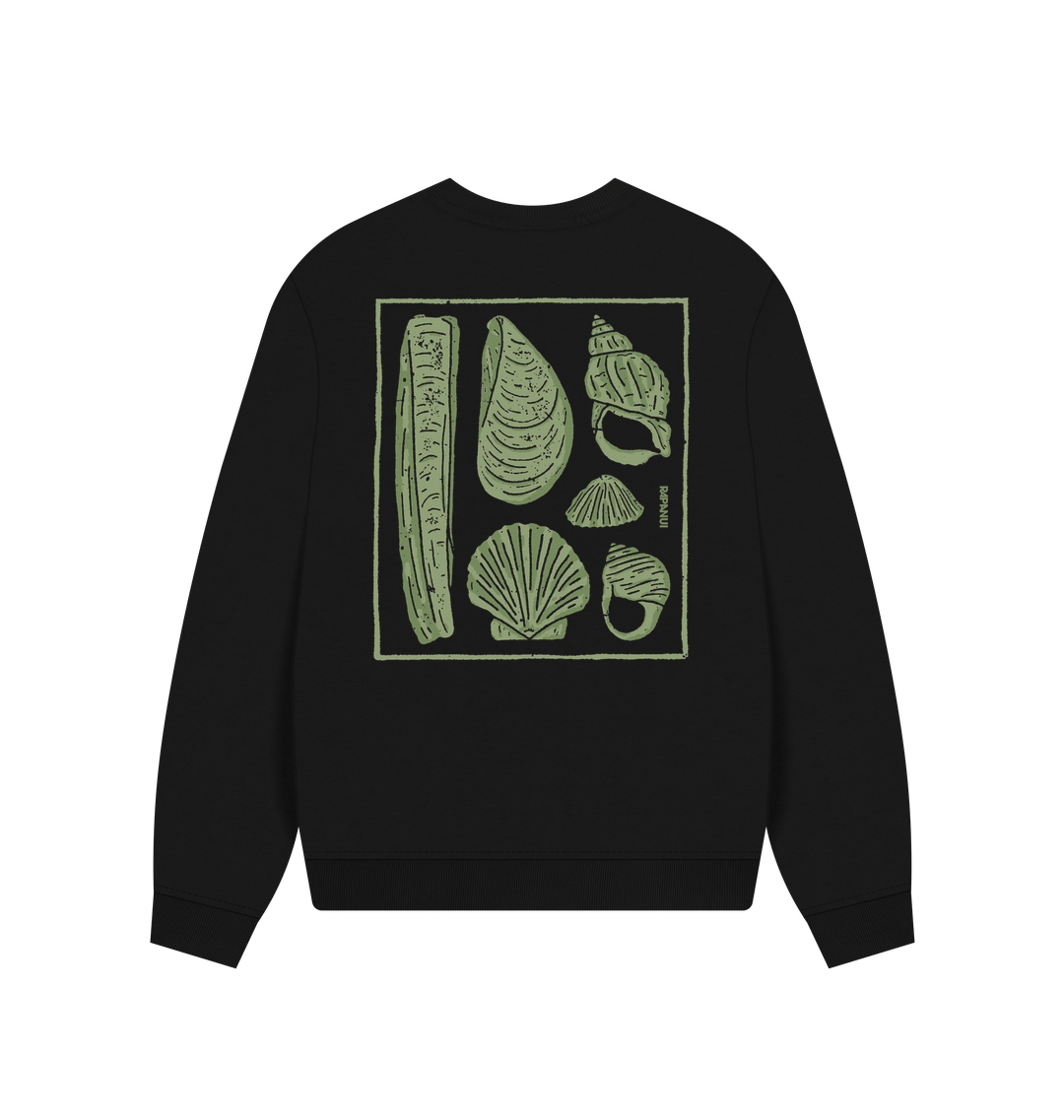 Black Printed Sweater