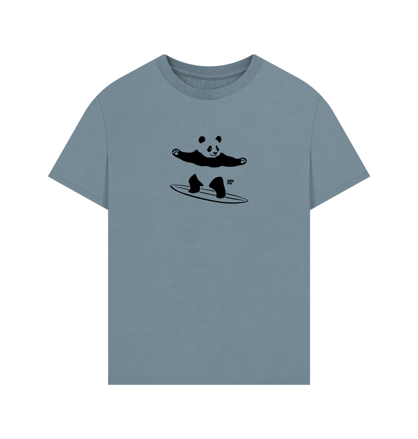 Stone Blue Printed T-shirt Front
