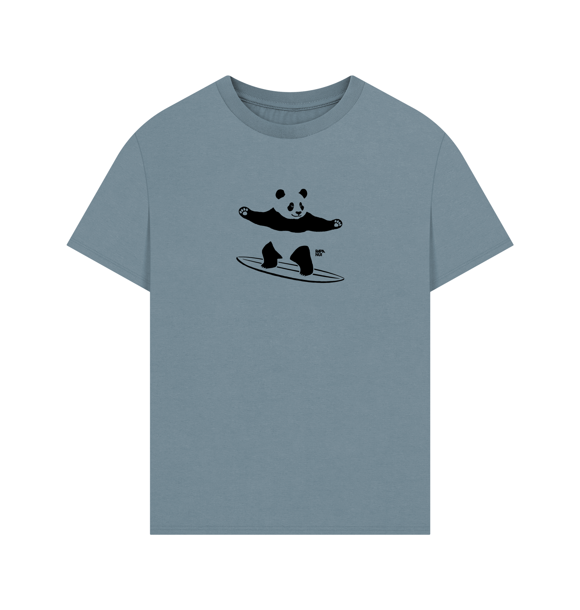 Stone Blue Printed T-shirt Front