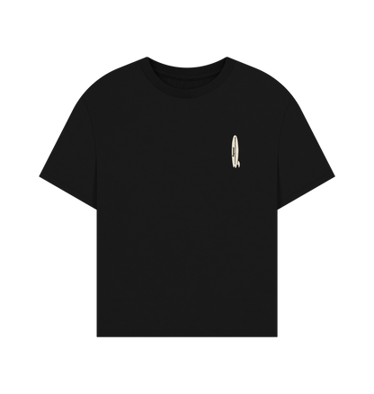 Black Printed T-shirt Front
