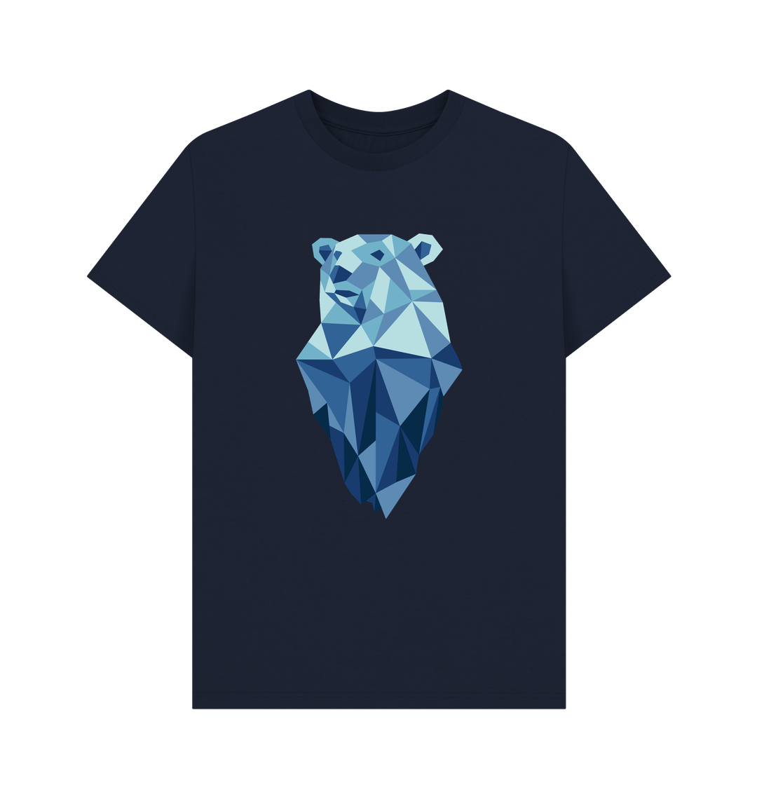 Navy Blue Printed T-shirt Front