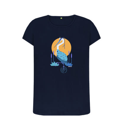 Navy Blue Printed T-shirt Front