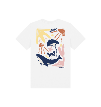 White Printed Kids T-Shirt