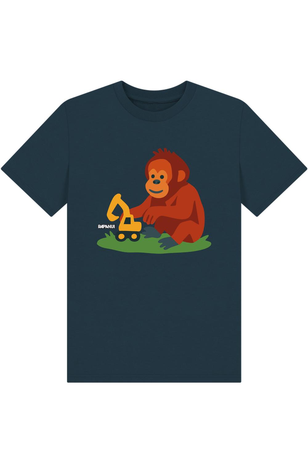 Denim Blue Printed Kids T-Shirt