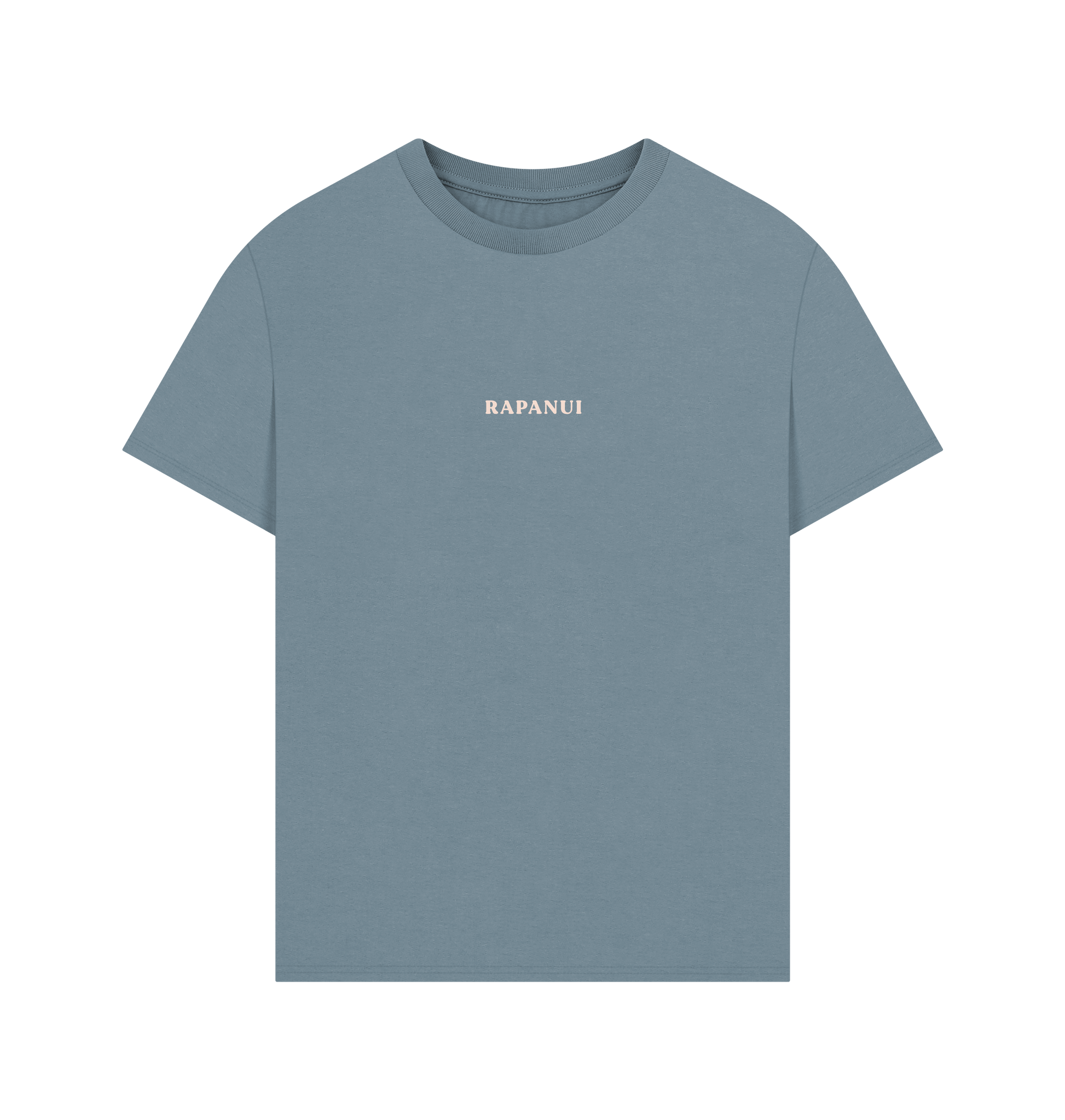 Stone Blue Printed T-shirt Front