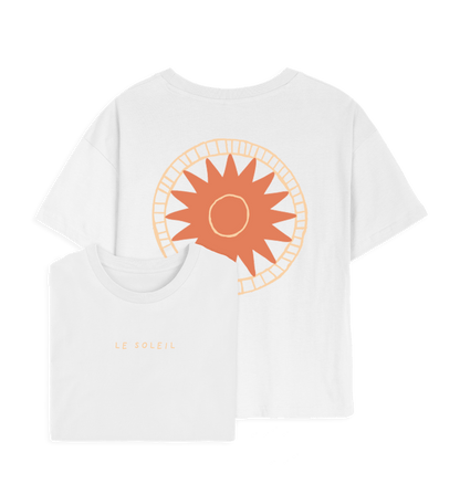 White Printed T-shirt Front