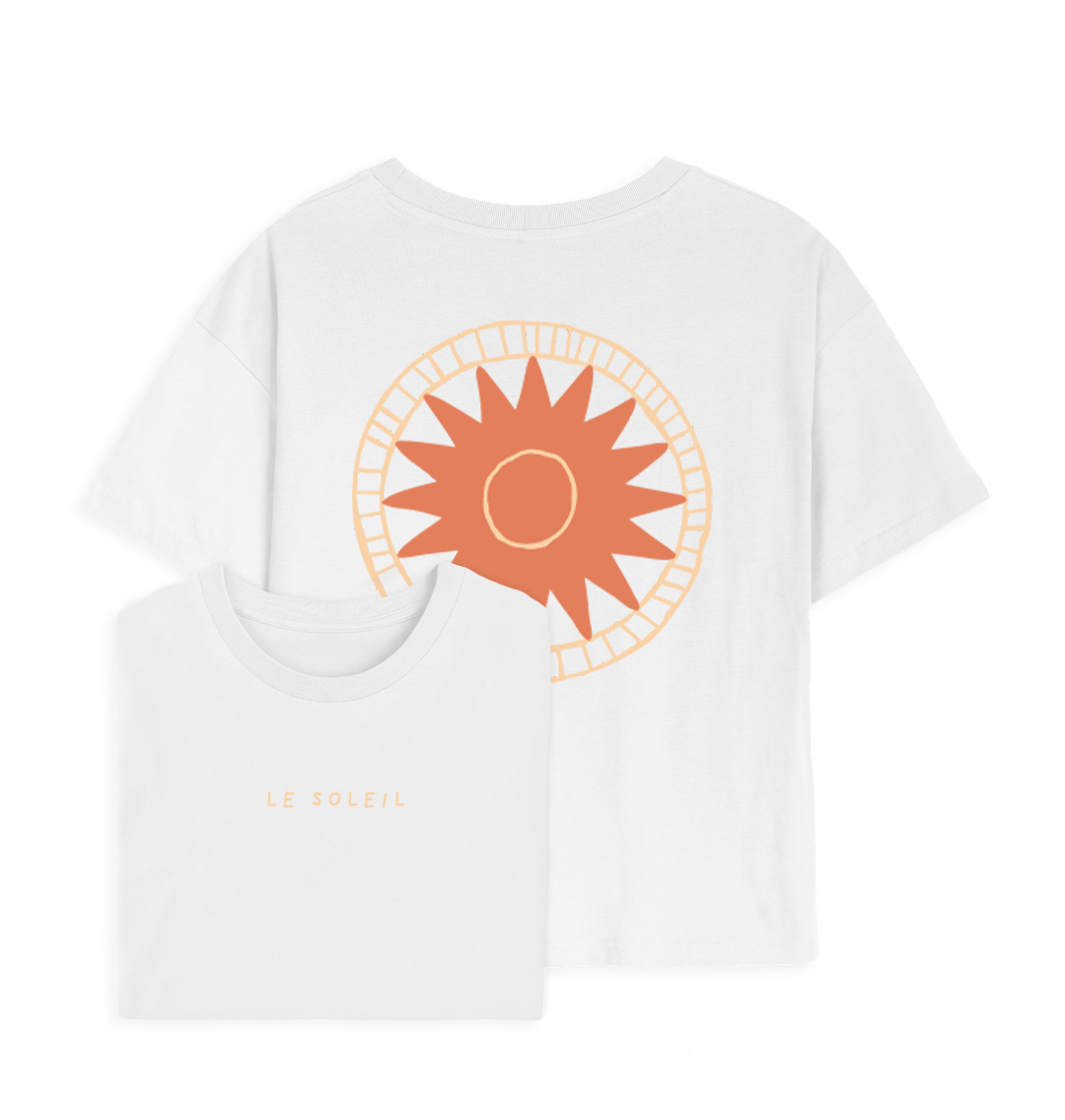 White Printed T-shirt Front