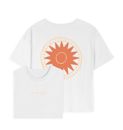 White Printed T-shirt Front