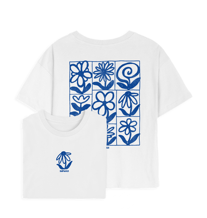 White Printed T-shirt Front