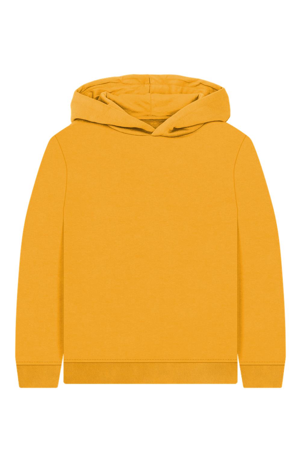 Mustard Printed Kids Hoodie