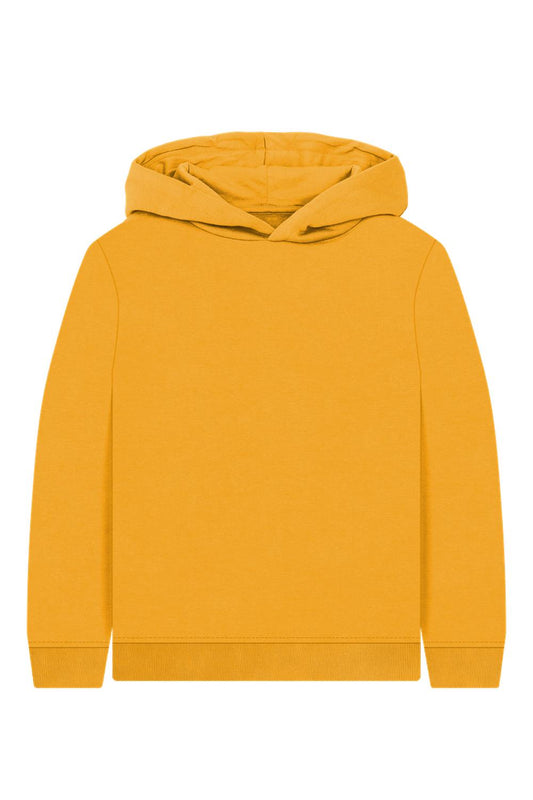 Mustard Printed Kids Hoodie
