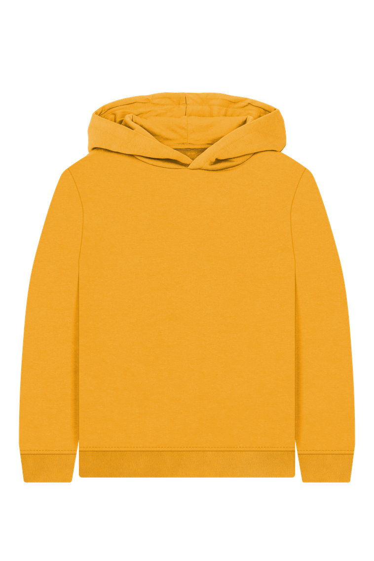 Mustard Printed Kids Hoodie