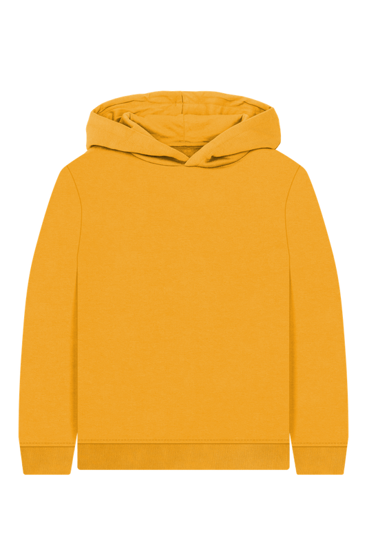 Mustard Printed Kids Hoodie