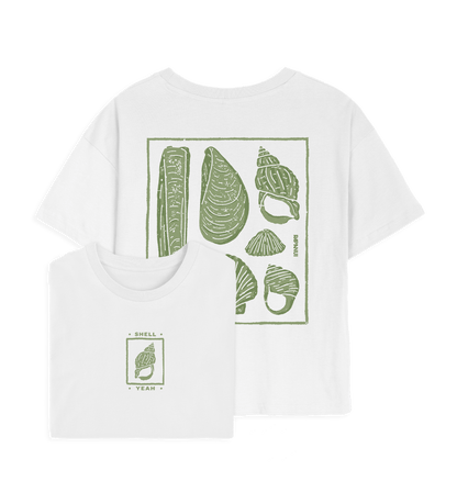White Printed T-shirt Front