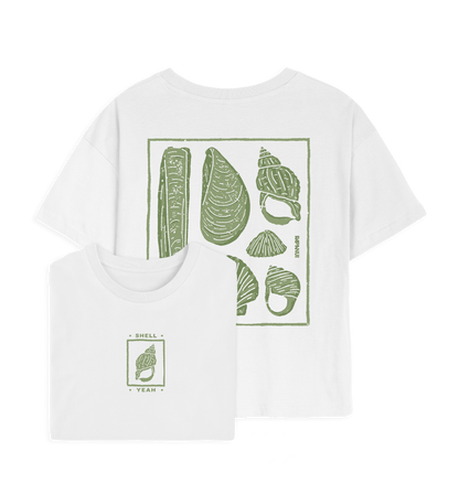 White Printed T-shirt Front