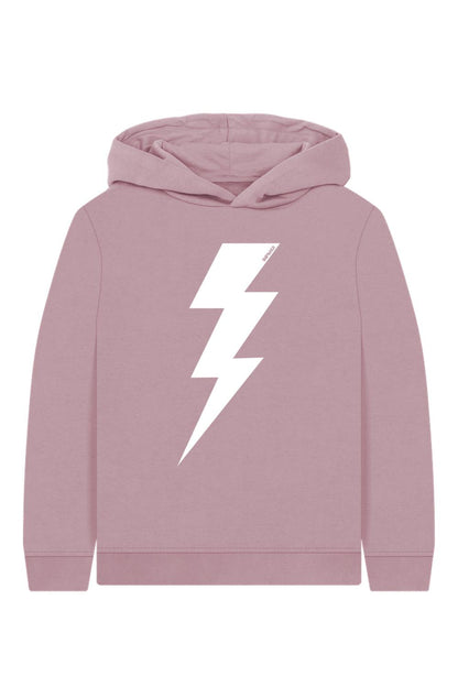Mauve Printed Kids Hoodie