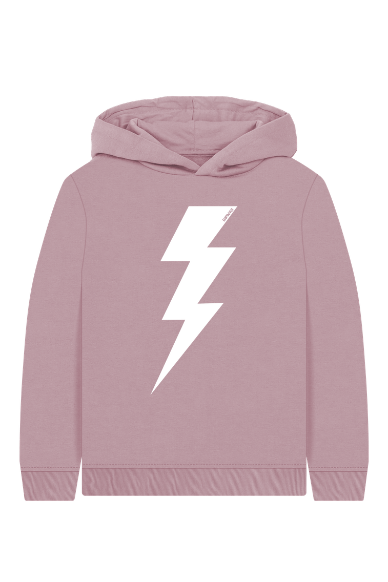 Mauve Printed Kids Hoodie