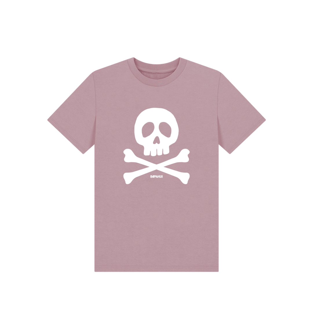 Mauve Printed Kids T-Shirt Front