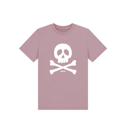 Mauve Printed Kids T-Shirt Front