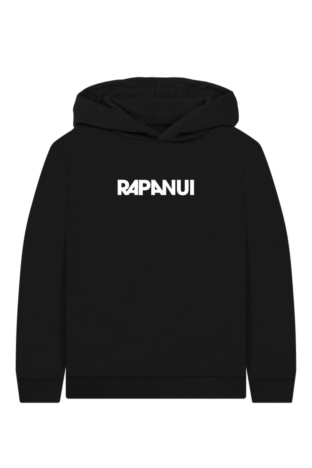 Black Printed Kids Hoodie
