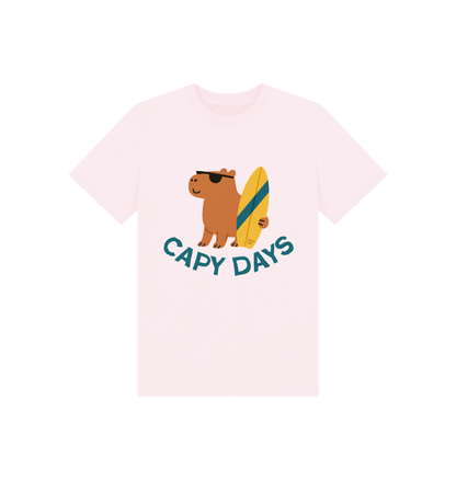 Pink Printed Kids T-Shirt Front