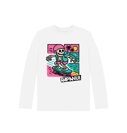 White Printed Kids T-Shirt Front