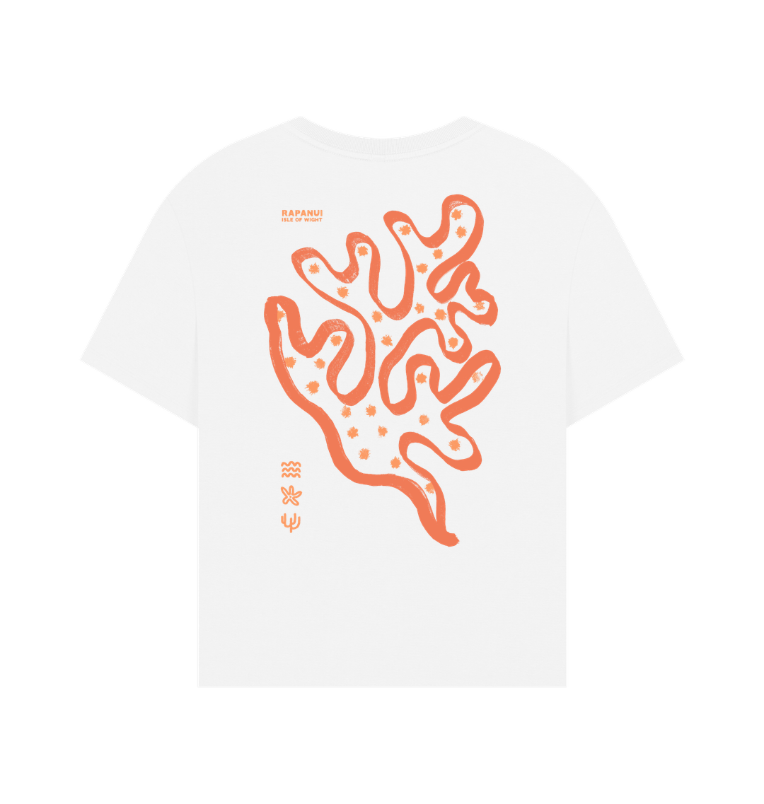 White Printed T-shirt Back