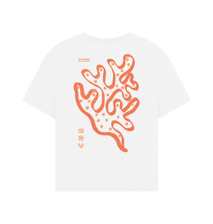 White Printed T-shirt Back