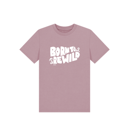 Mauve Printed Kids T-Shirt