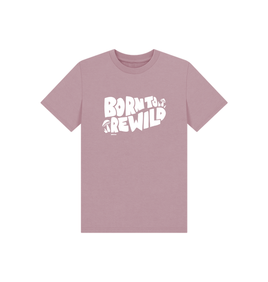 Mauve Printed Kids T-Shirt