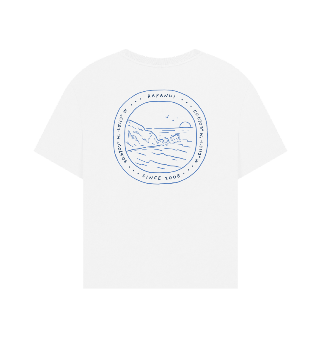 White Printed T-shirt Back