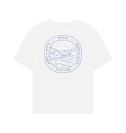 White Printed T-shirt Back
